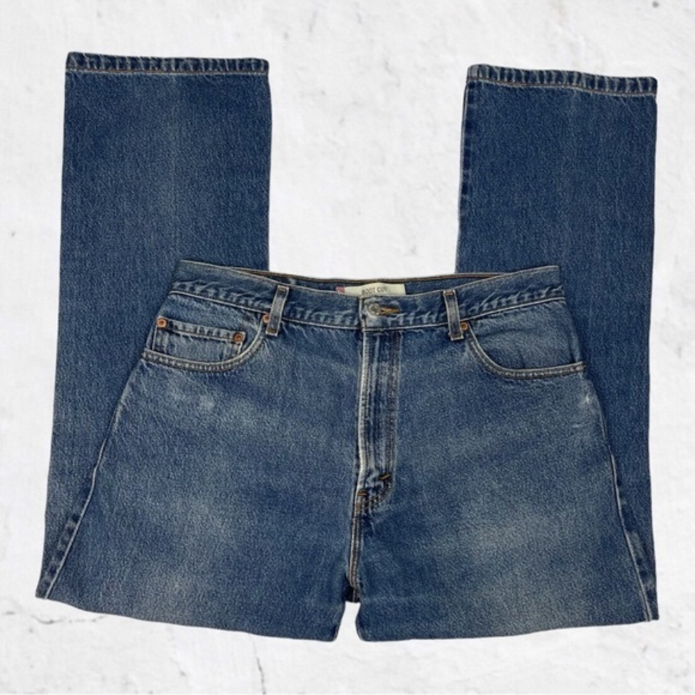 Levis 517 Mens 34x30 Bootcut Jeans Blue‎ Denim Medium Wash Red Tab